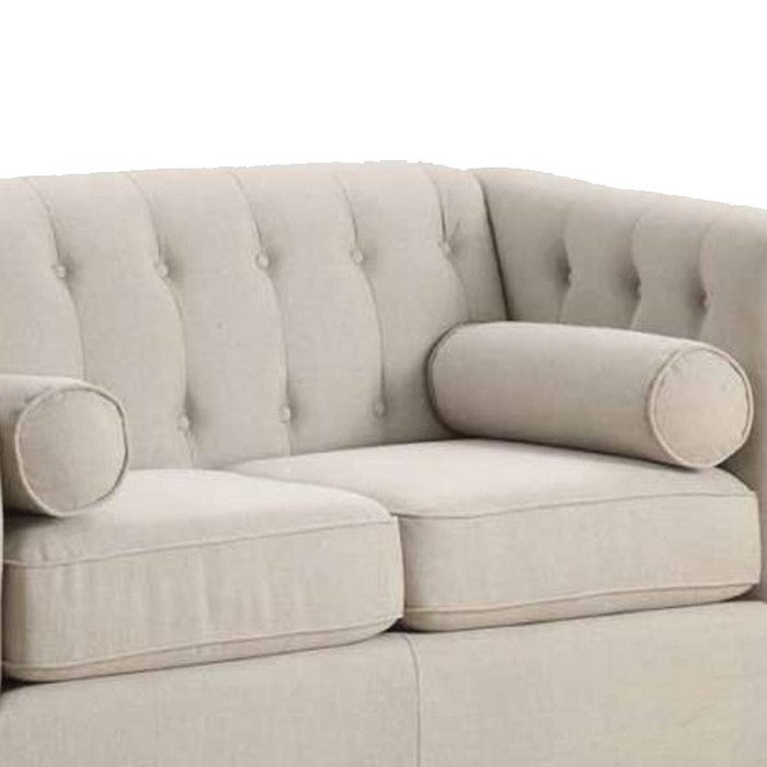 Beige Love Seat, 2-Seater