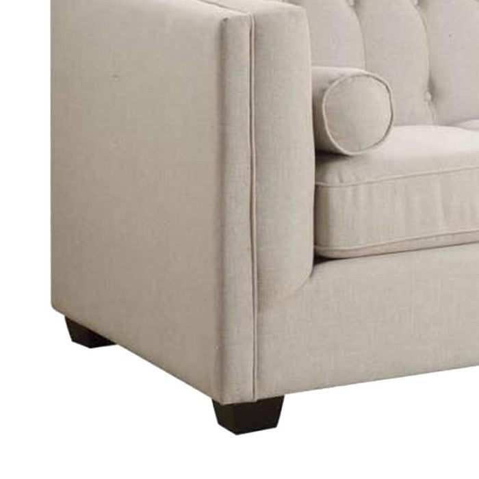 Beige Love Seat, 2-Seater