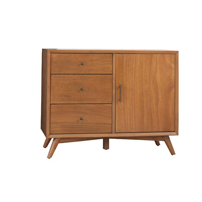 Mahogany Wood Accent Cabinet
