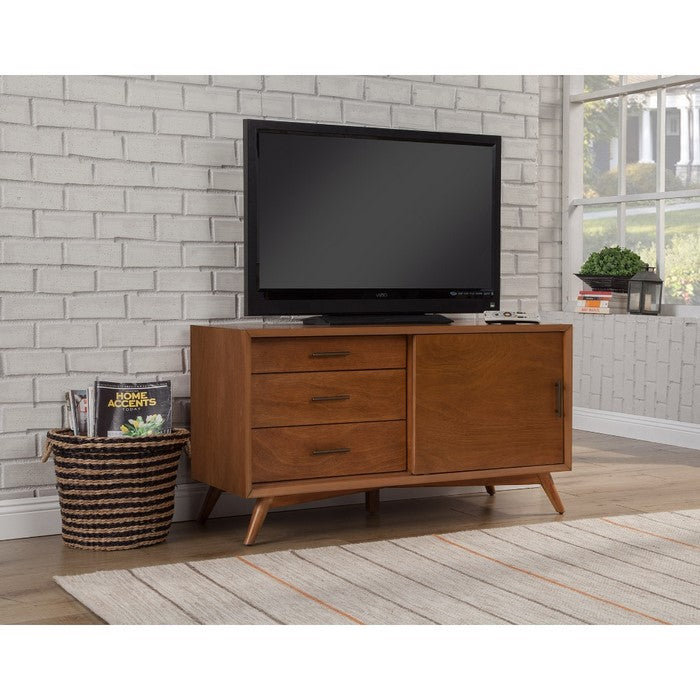 Mahogany Wood Small TV Console