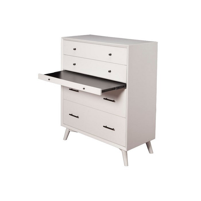 Mahogany Wood Multifunctional Chest, White