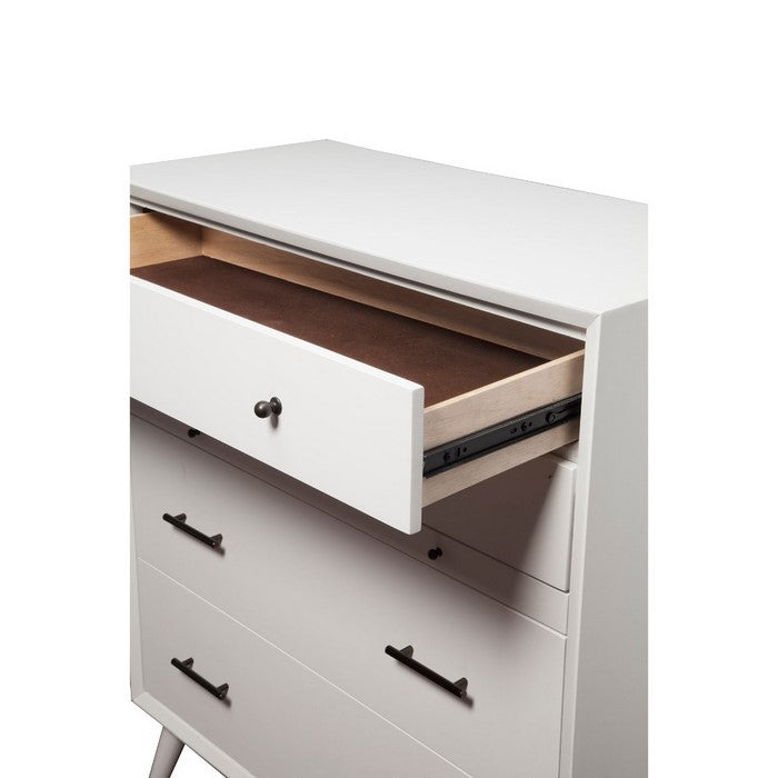 Mahogany Wood Multifunctional Chest, White