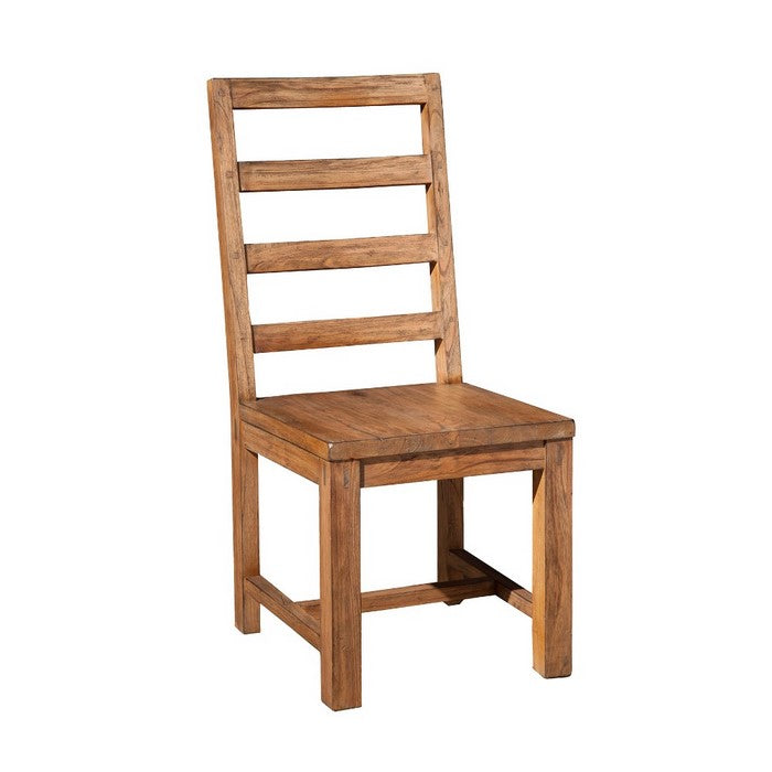 Mahogany Wood Side Chair, Brown (Set of 2)