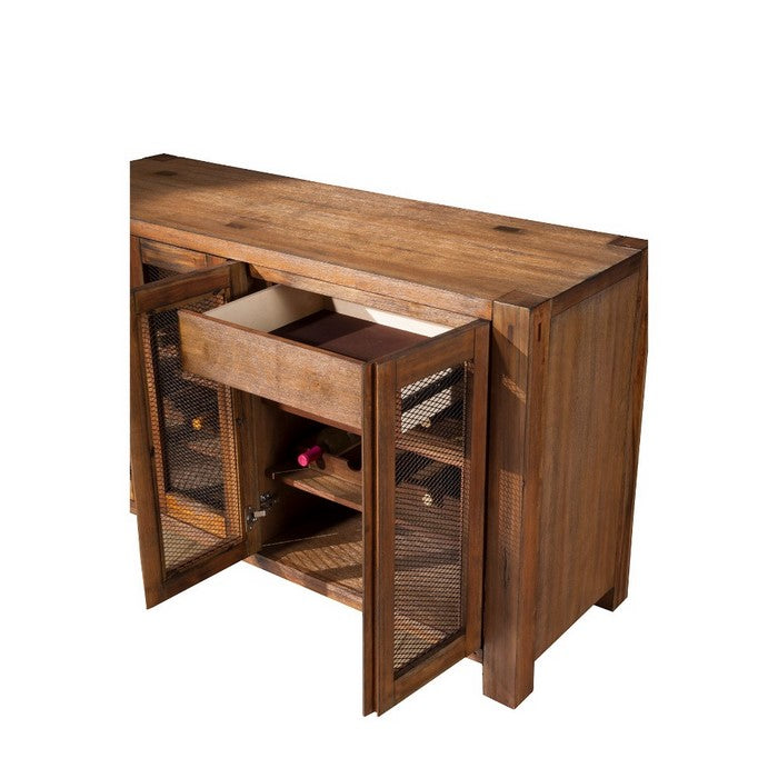 Mahogany Solids & Veneer Sideboard & Console, Brown