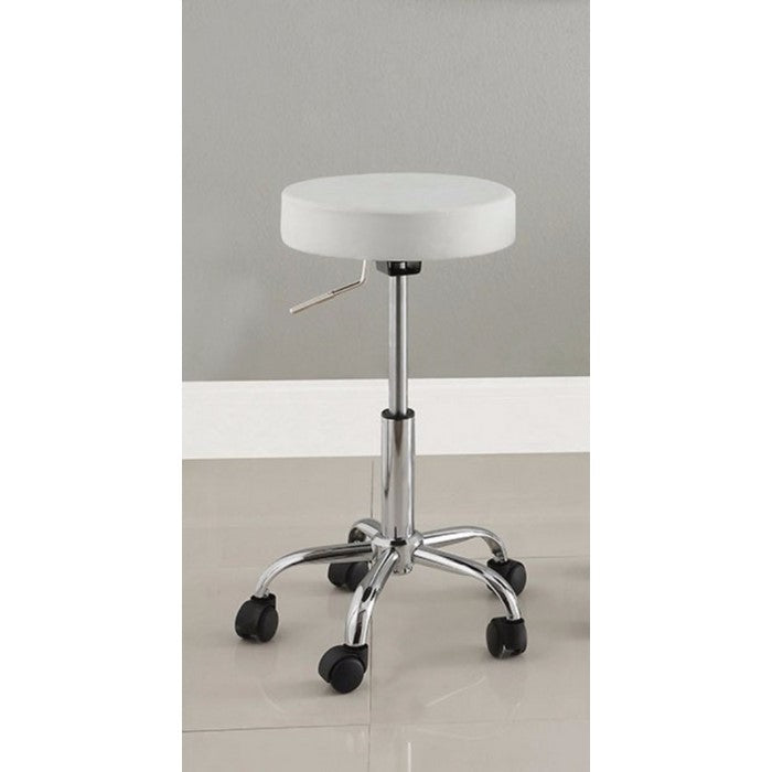 Contemporary Office Stool, White