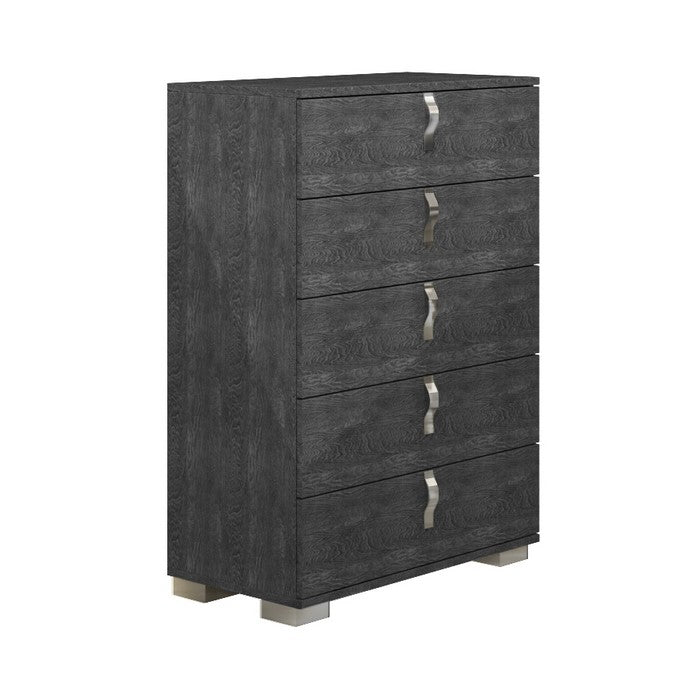 Five Drawer Chest With Efficient Storage Gray Birch