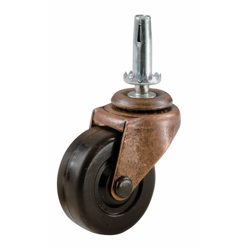 Shepherd Hardware 9347 1-5/8-Inch Medium Duty Stem Caster, 2-Pack
