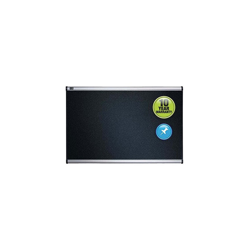 Quartet Bulletin Board, 4' x 3', Embossed, Hi-Density Foam, Aluminum Frame (B344A)