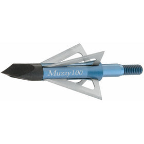 Muzzy 209 Bowhunting 100 Grain, 4 Blade Broadhead, 1" Cutting Diameter, 6 Pack