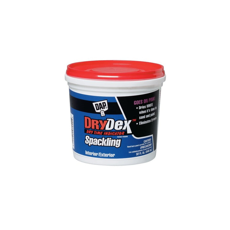DAP 12330 Dry Time Indicator Spackling, 1-Quart Tub