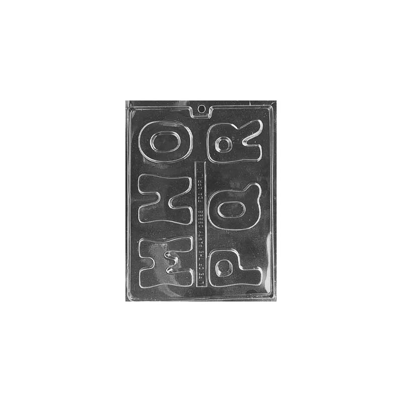 Cybrtrayd L006 Letters and Numbers Chocolate Candy Mold, M to R