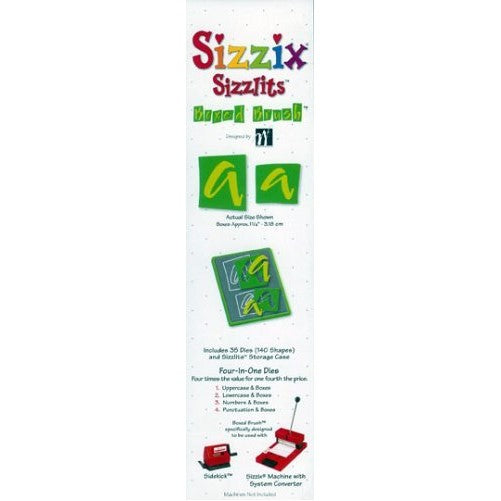Sizzix Sizzlits Alphabet Set - Boxed Brush