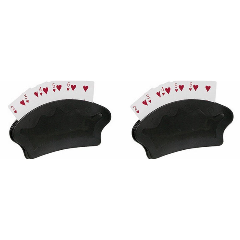 Fan Shape Free Standing Playing Card Holders (Set of Two)