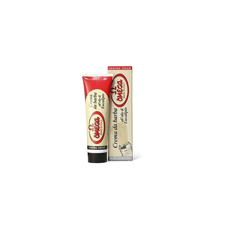 Omega Shaving Soap with Eucalyptus Oil in Tube, Made in Italy - #45001