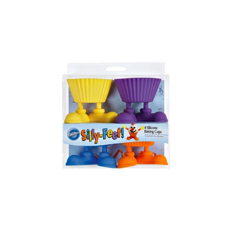 Wilton Silly- Feet Silicone Baking Cups , 4-Count