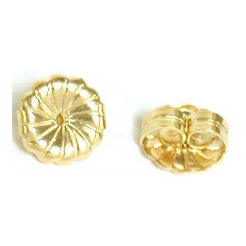 14K Gold Ear Locking Earring Backs 2 Parts