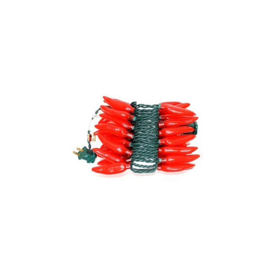 Sival - 35 Light 13.5' Green Wire Red Chili Pepper String