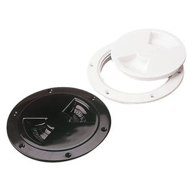 Sea Dog 337140-1 Screw Out Deck Plate, 4-7/16" / White