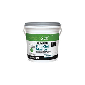 Custom STTSW1 1-Gallon SimpleSet Premium Thin-Set Mortar, White