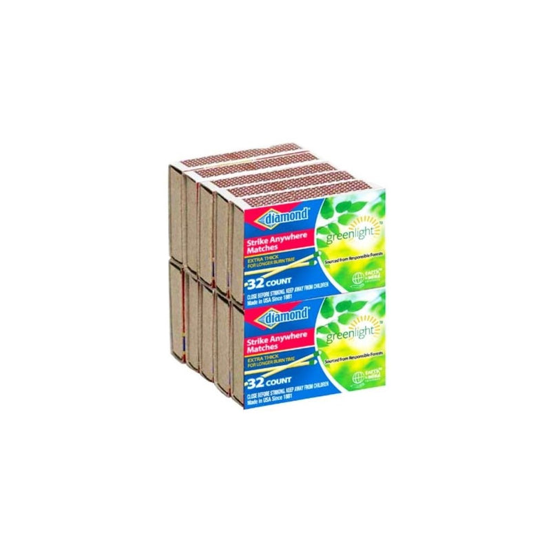 Strike Anywhere Matches Pack of 10 boxes (32 Small Matches, per Box)