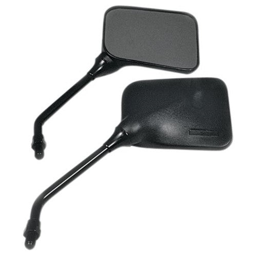 Emgo 20-46210 Matte Black Finish 10mm Universal Replacement Mirror for GP Sport - Pair