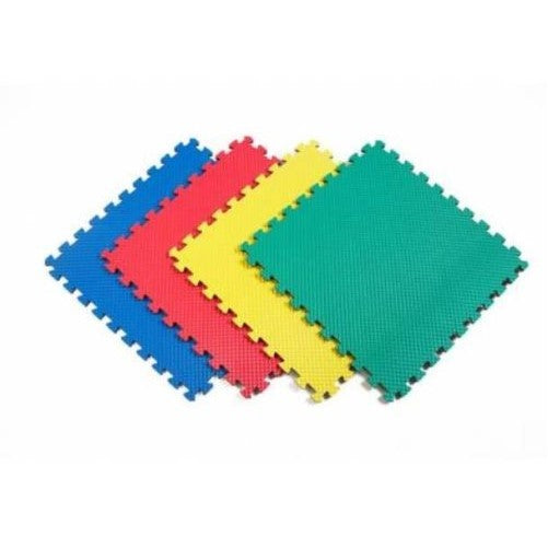 Norsk 240147 Solid Color Recyclamat Multi-Purpose Foam Flooring, Multi-Color, 4-Piece