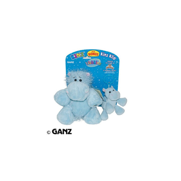 Webkinz Plush Hippo & Kinz Klip Combo