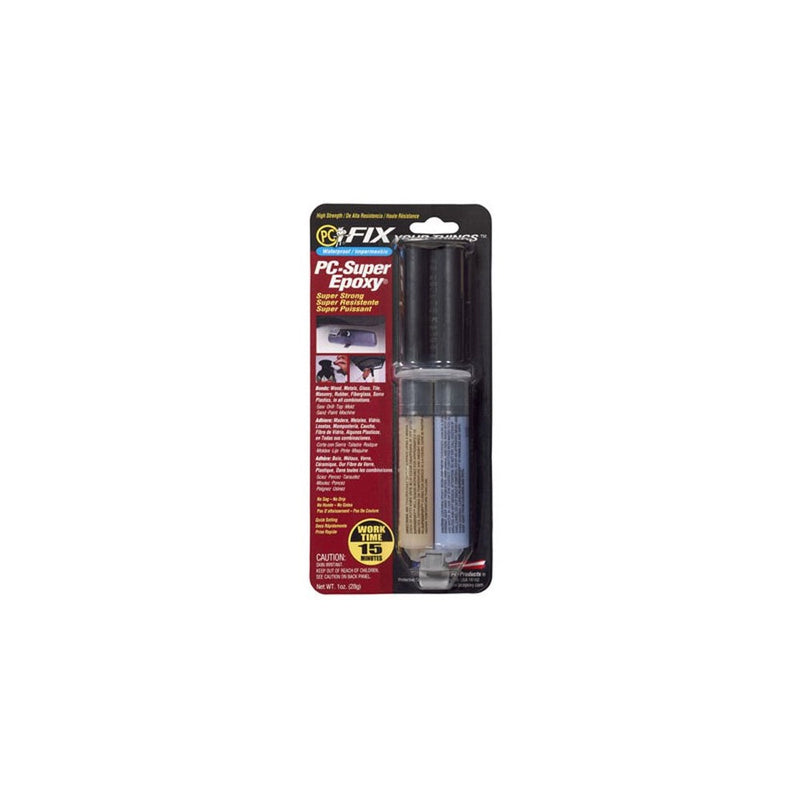 PC Products 16619 PC-SuperEpoxy Two-Part Epoxy Adhesive Paste, 1 oz Double Syringe, Translucent