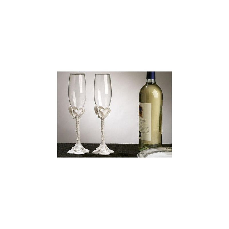 Calla Lily Toasting Glasses C404 Quantity of 1