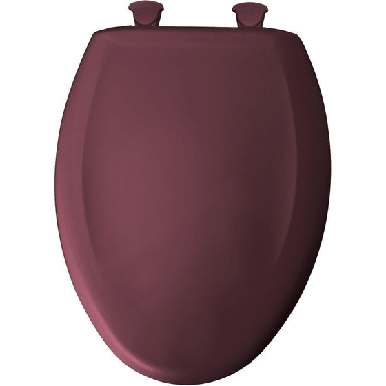 Bemis 1200SLOWT 373 Lift-Off Plastic Elongated Slow-Close Toilet Seat, Loganberry