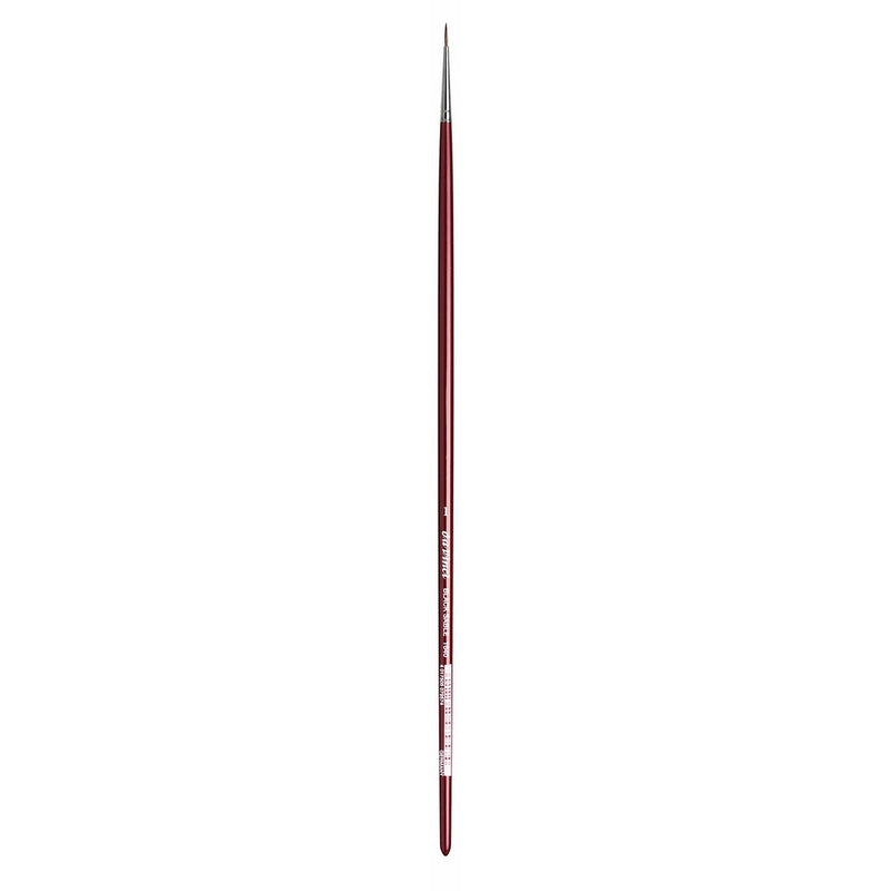 da Vinci Oil & Acrylic Series 1640 Oil Paint Brush, Round Russian Black Sable, Size 1