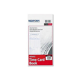 RED4K402 - Rediform Employee Time Card