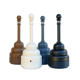 Eagle 1208BROWN SafeSmoker Cigarette Receptacle, 17-1/4" Diameter x 43-1/4" Height, Brown