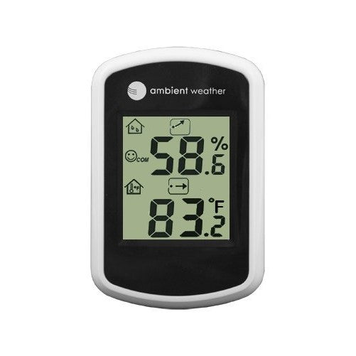 Ambient Weather WS-03 Compact Indoor Temperature and Humidity Monitor, 1-Pack