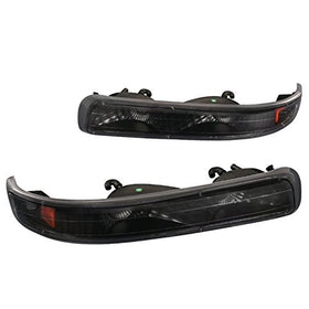 Spec-D Tuning 2LB-SIV99JM-RS Chevy Tahoe Silverado GMC Suburban Bumper Parking Lights Black Set
