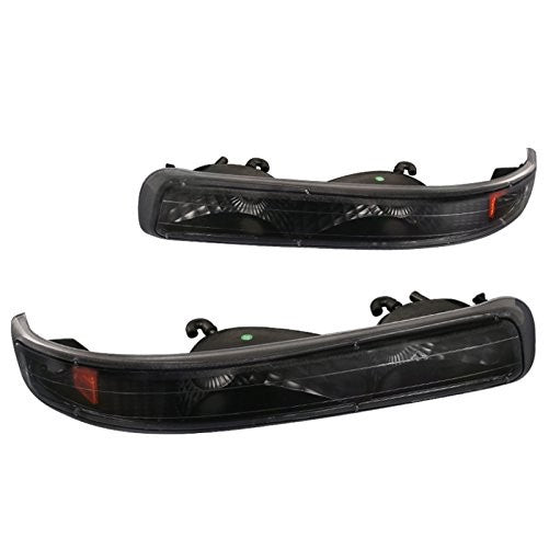 Spec-D Tuning 2LB-SIV99JM-RS Chevy Tahoe Silverado GMC Suburban Bumper Parking Lights Black Set