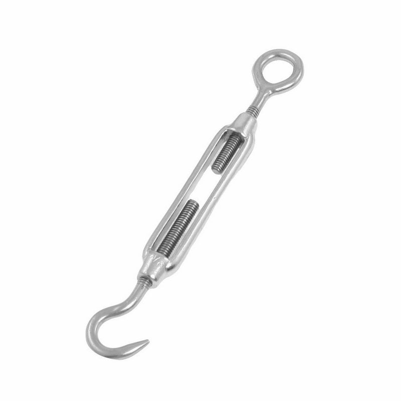 Uxcell 304 Stainless Steel Wire Hook Eye Turn Buckle, 3.8-5.1-Inch
