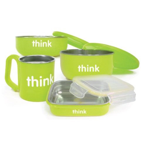 ThinkBaby Complete BPA Free Feeding Set (Light Green)