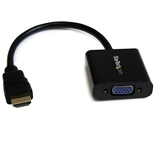 StarTech.com HDMI to VGA Adapter - 1080p - 1920 x 1080 - Black - HDMI Converter - VGA to HDMI Monitor Adapter