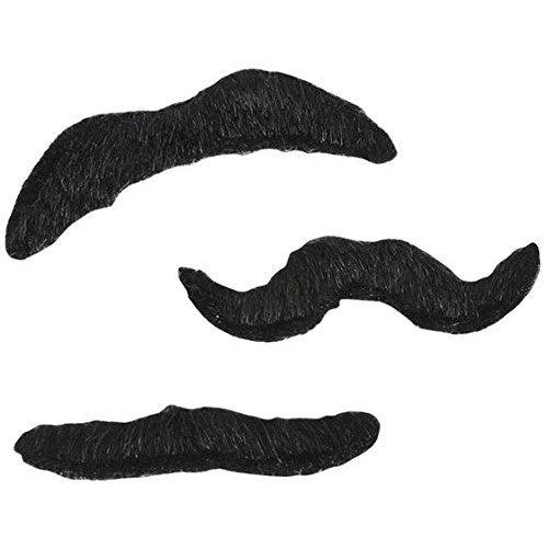 Rhode Island Novelty Mustache, 3 Piece Set, 3.5-Inch