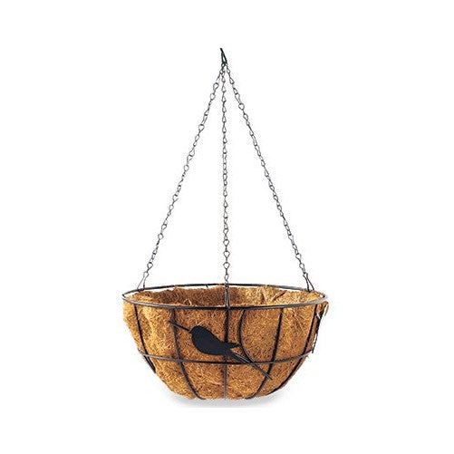 Panacea Hanging Basket 14 " W X 7.4 " H X 14 " D Black