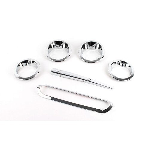SAFE K515 Chrome Exterior Molding Trim Garnish Cover 8-pc Set For 2014 Kia All New Soul