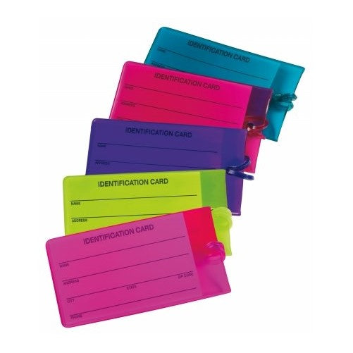 Travel Smart By Conair Ts03jt Jelly Luggage Tags Assorted Colors 2 Count (Pack of 2)