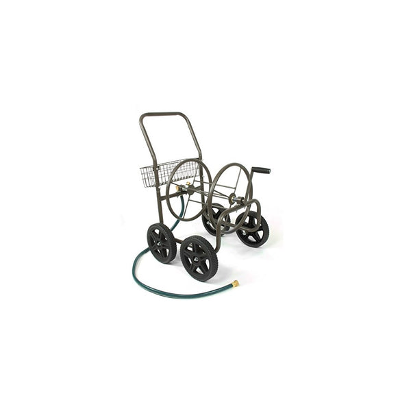 Liberty Garden Products 871-S Residential Grade 4-Wheel Garden Hose Reel Cart, Holds 250-Feet of 5/8-Inch Hose - Bronze