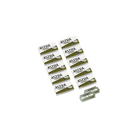 Astra Platinum Double Edge Safety Razor Blades, 50 Blades (10 x 5)