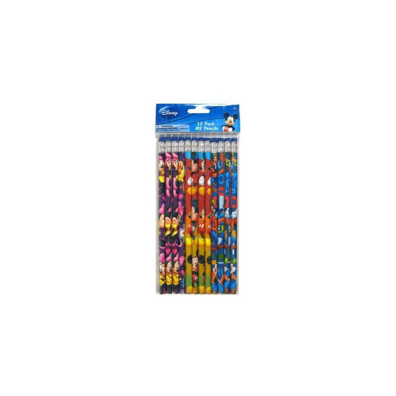 Disney Mickey Mouse and Friends 12 Wood Pencils Pack