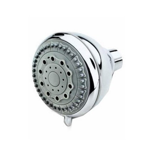 Baypointe 138315CA Adjustable, Fixed Wall Plastic Shower Head with 3" Diameter, 18 gpm Maximum Flow, 3 Settings Ball Joint, Chrome