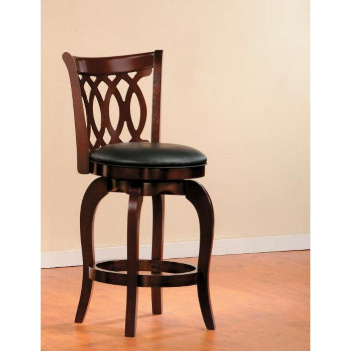 Counter Height Chair With Padded Seat In Brown