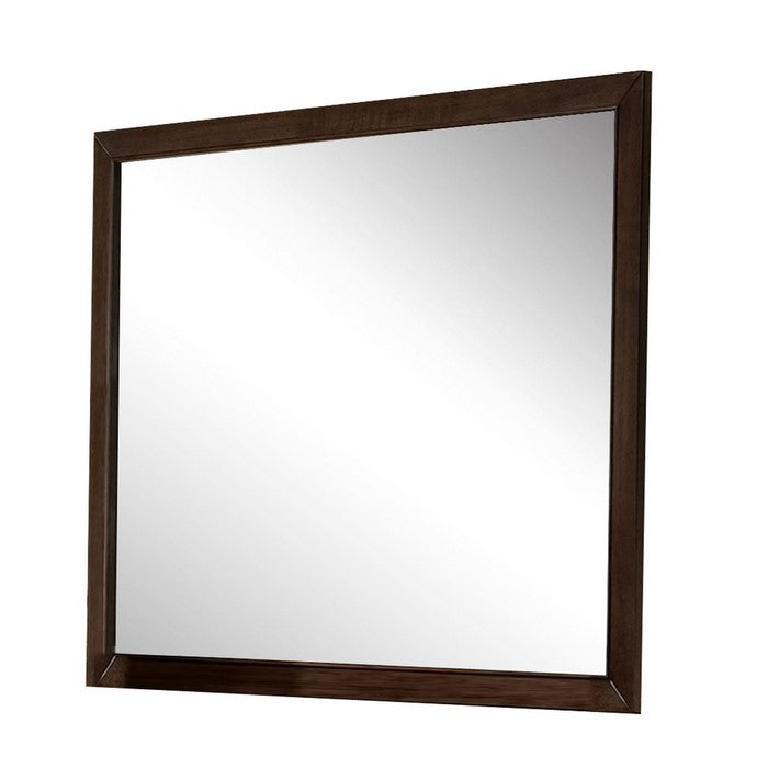 Wooden Frame Mirror, Espresso Brown