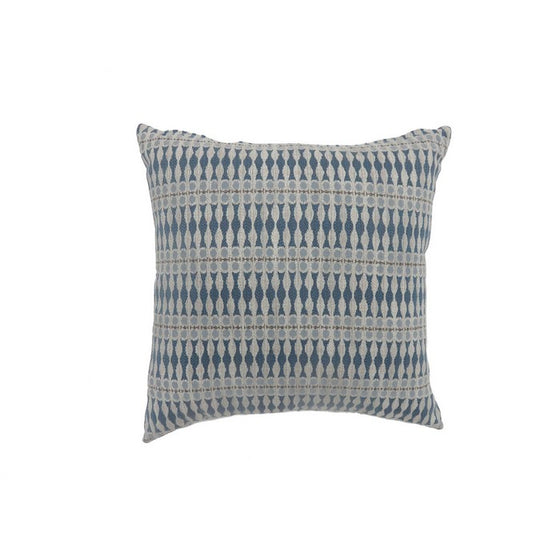 Contemporary Style Simple Traditionally Designed Set of 2 Throw Pillows, Blue